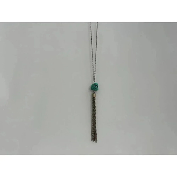 Vintage Turquoise and Silver Necklace - Picture 5 of 7